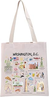 Washington DC Gift Washington DC Lover Tote Bag Washington DC Tourist Travel Bag Washington DC Souvenir Handbag (Washington DC Lover Handbag)