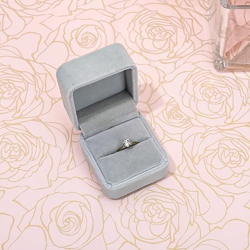 Miniatura 5 de Whaline 100 hojas de papel de seda rosa rosa con estampado de flores doradas y rosas, papel de seda elegante para boda, cumpleaños, baby shower,