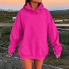 Yaoeye Suéter de Mujer con Botones, Abrigo Chaqueta Talla Grande, Suelto, Invernal, con Capucha, de Lana y Felpa 3