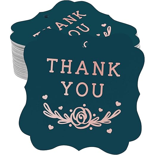 Inkdotpot Rose Gold Hang Tags Pack of 50