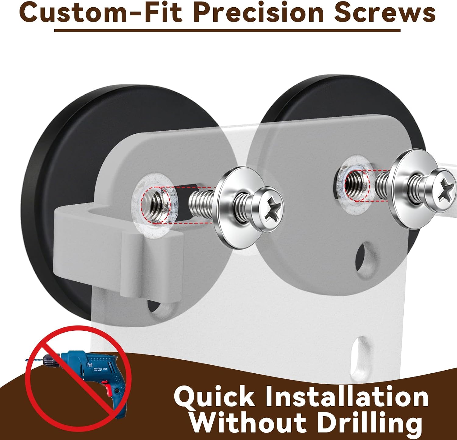 Magnetic Refrigerator Mount Compatible with Skylight Calendar 2(15 Inch Gen 2 Only), 4 PCS Fridge Magnetic Mount, Accessories for Skylight Calendar 15 Inch 2(Original stand not included)