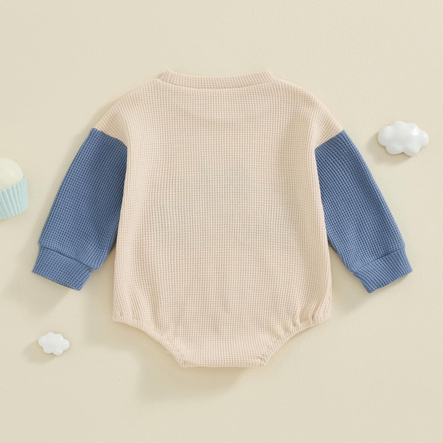 BeQeuewll Fall Toddler Baby Boy Girl Clothes Sister Brother Matching Outfit Letter Print Long Sleeve Sweatshirt Bubble Romper - Image 4