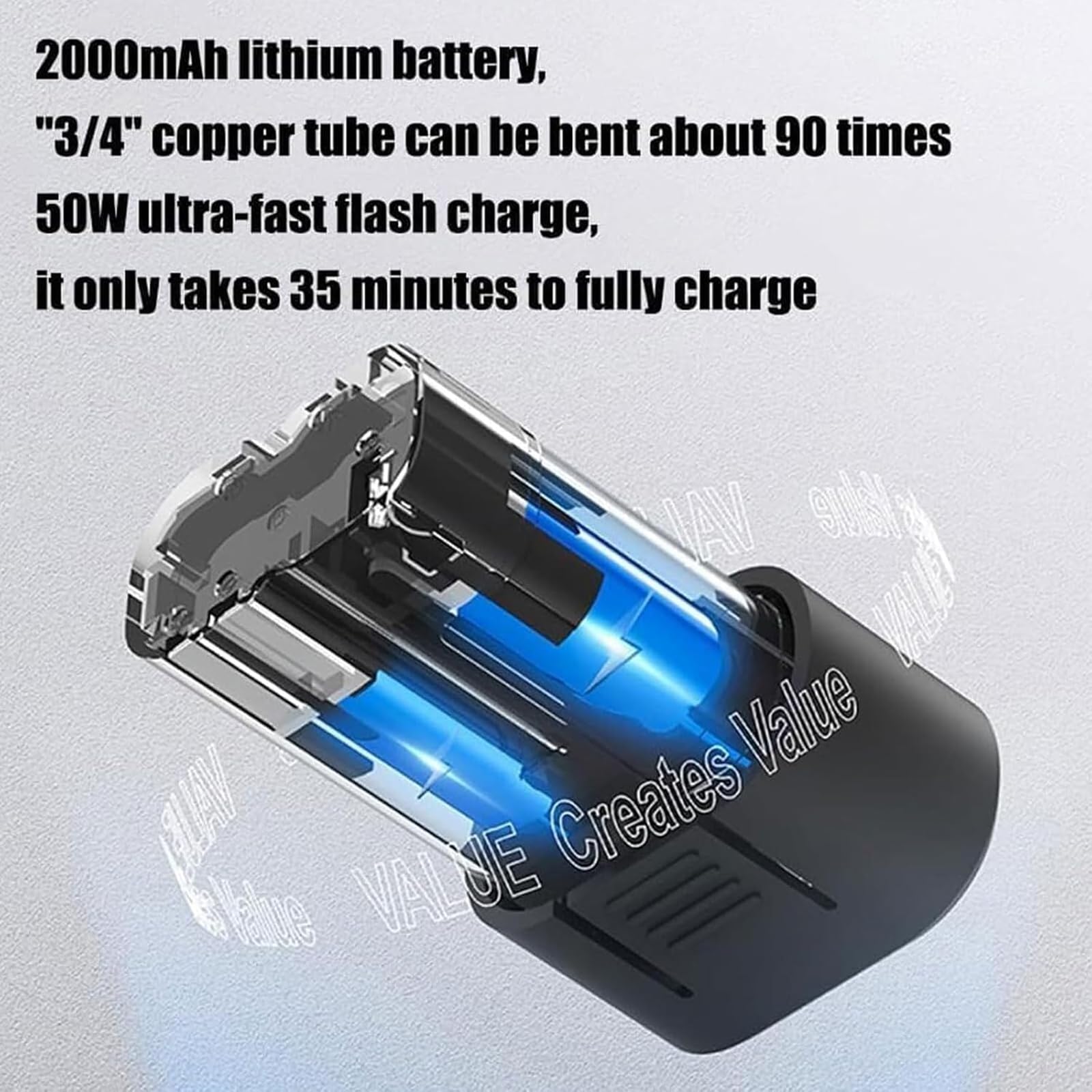 Piegatubi elettrico con funzionamento a batteria e controllo a un pulsante per tubazioni in rame