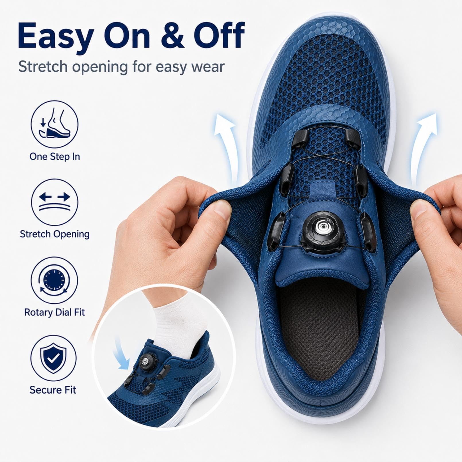Generisch Diabetische Schuhe Herren Damen Orthopädische Walking Sneaker Extra Breit
