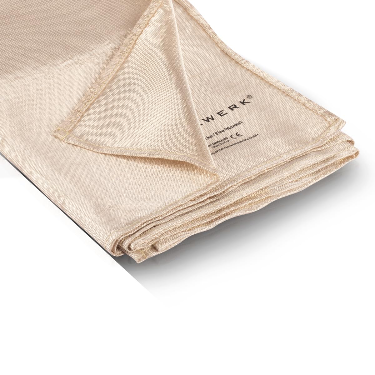 STAHLWERK Couverture anti-feu 200 x 200 cm fibre de verre DIN EN 1869:2019 Couverture anti-feu | Couverture anti-feu | Couverture de soudage