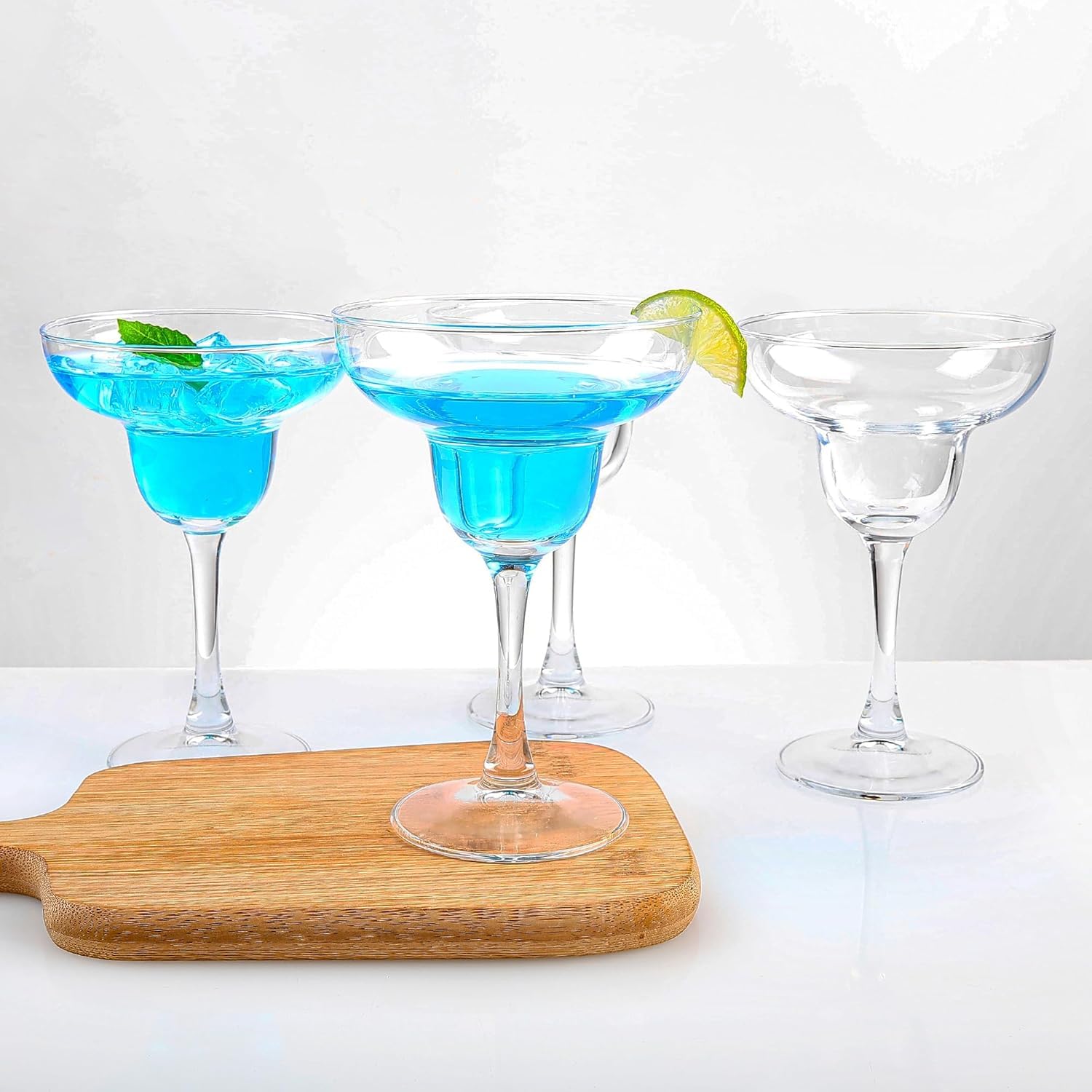 Ufrount Margarita Glasses Cocktail Glasses with stem Crystal Glassware for Frozen, Martini, Mixing Cocktails | Classic Cocktail Glasses for Drinks -190 ml Set of 12 (margerita u-12.) 1