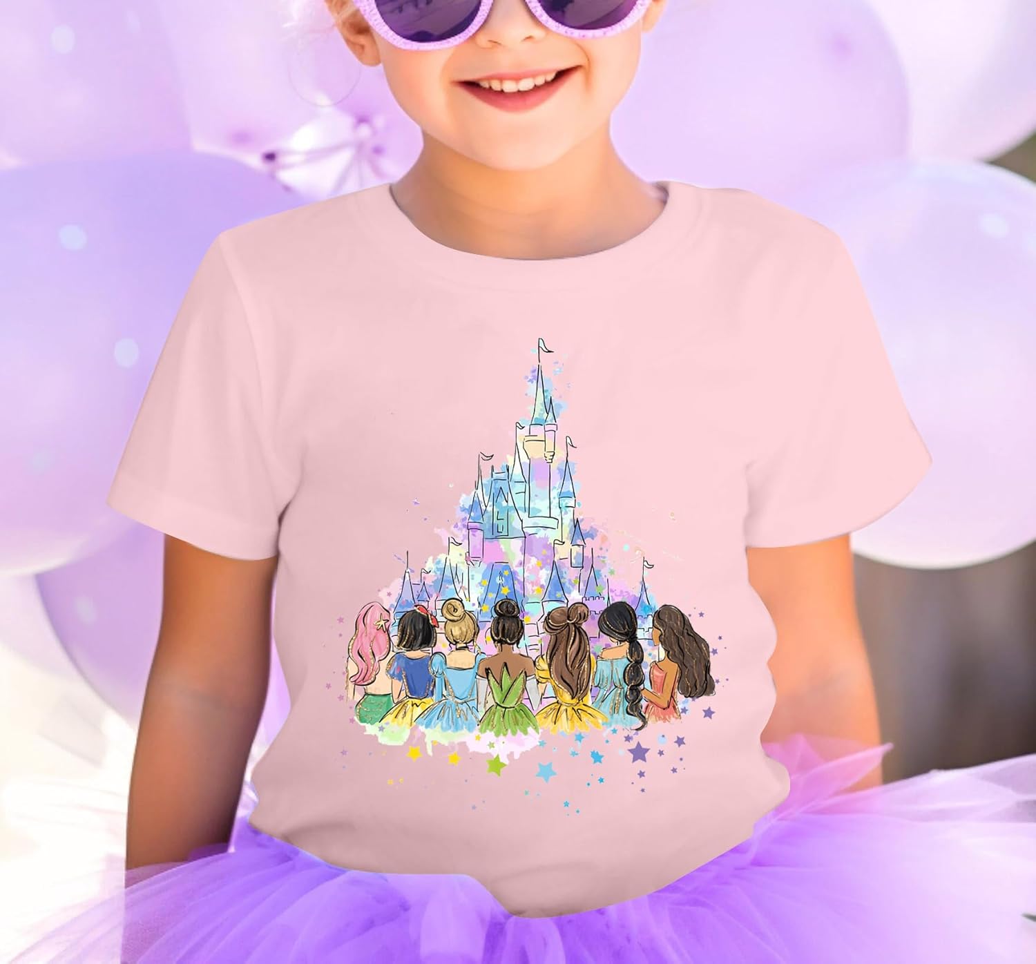 Magical Shirt for Girl: Magic Kingdom Prinecess Tshirt Princess Shirts Youth Girls Cute Family Vacation Trip Tee - Image 3