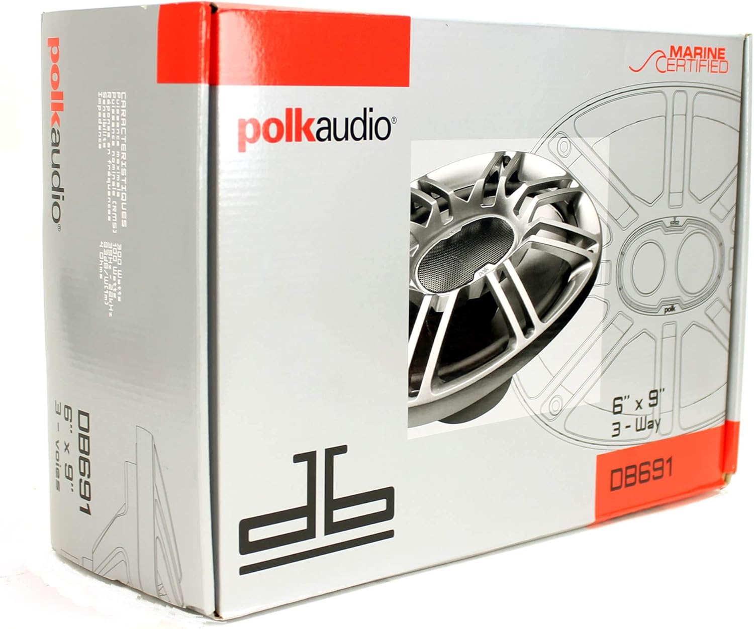 Polk Audio DB691 6x9-inch 3-Way Speaker Packaging