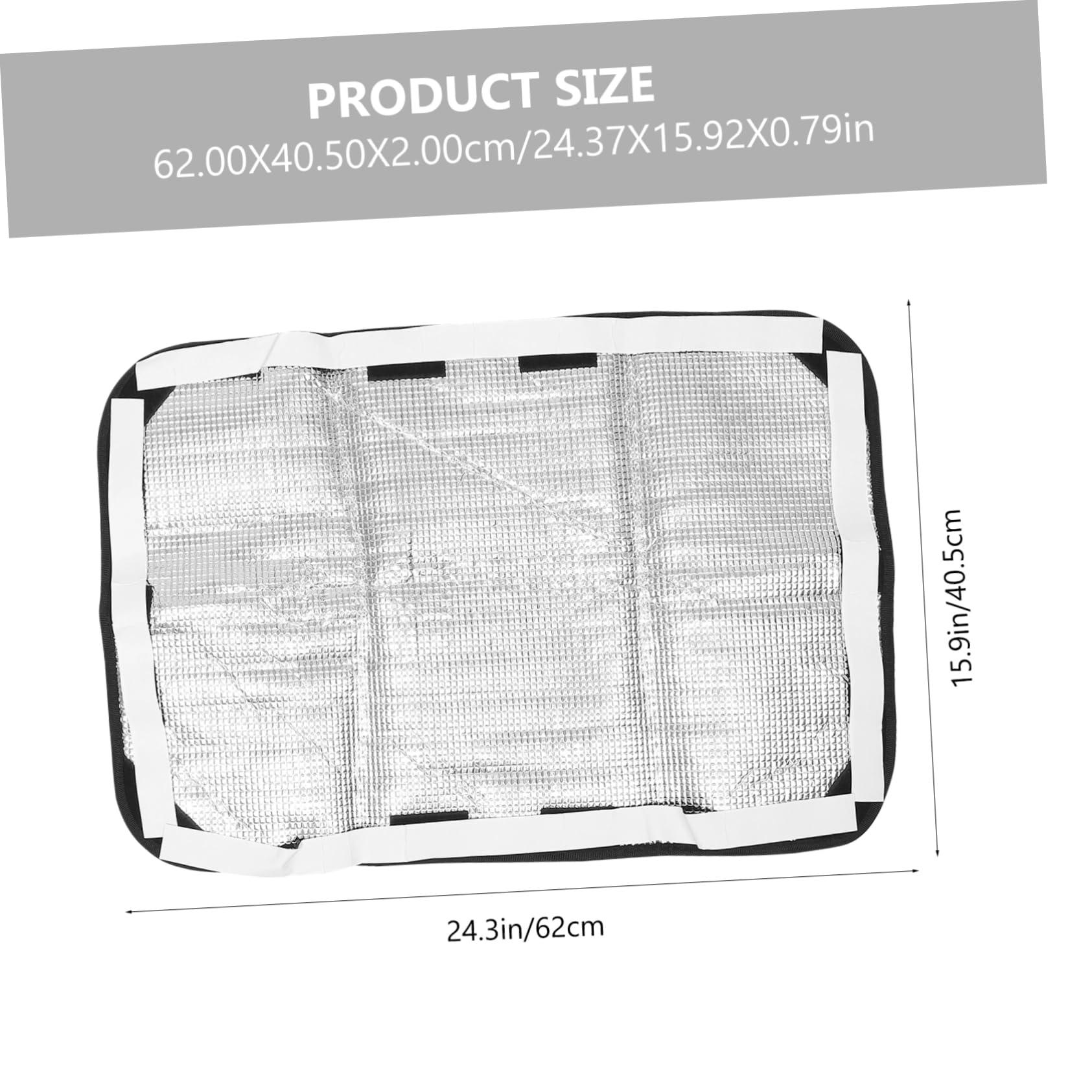 Ciieeo Housse de Protection Film Aluminium pour et pour Fenêtre et Porte de Camping-car Installation Facile 2pcs en Tissu Oxford Argenté Rangement Pratique Voyage en Plein Air