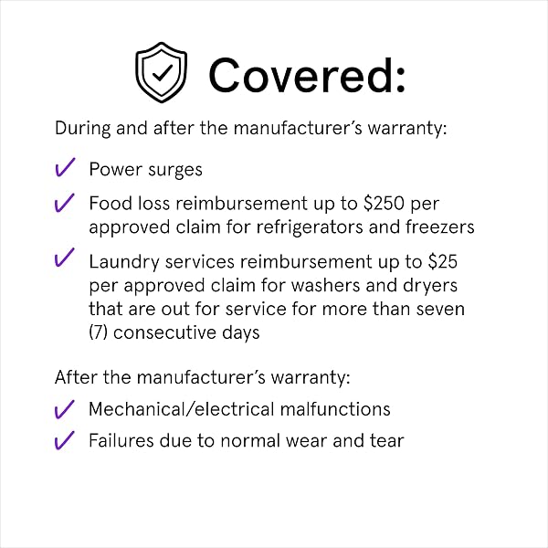 ASURION 3 Year Major Appliance Protection Plan ($175 - $199.99)