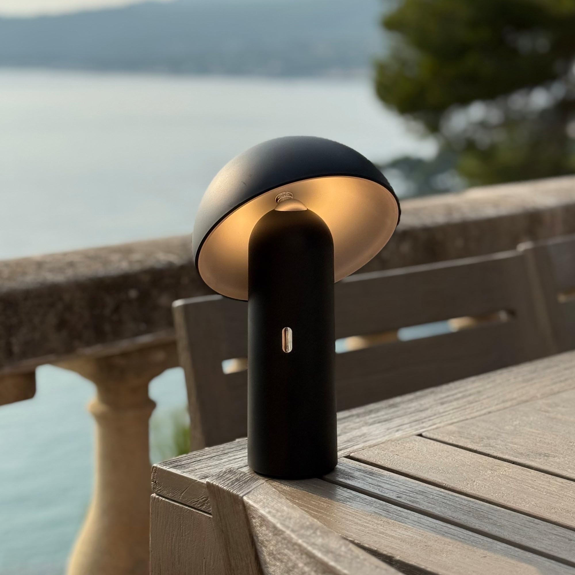 Lampada da tavolo a LED senza fili H28CM TOD BLACK