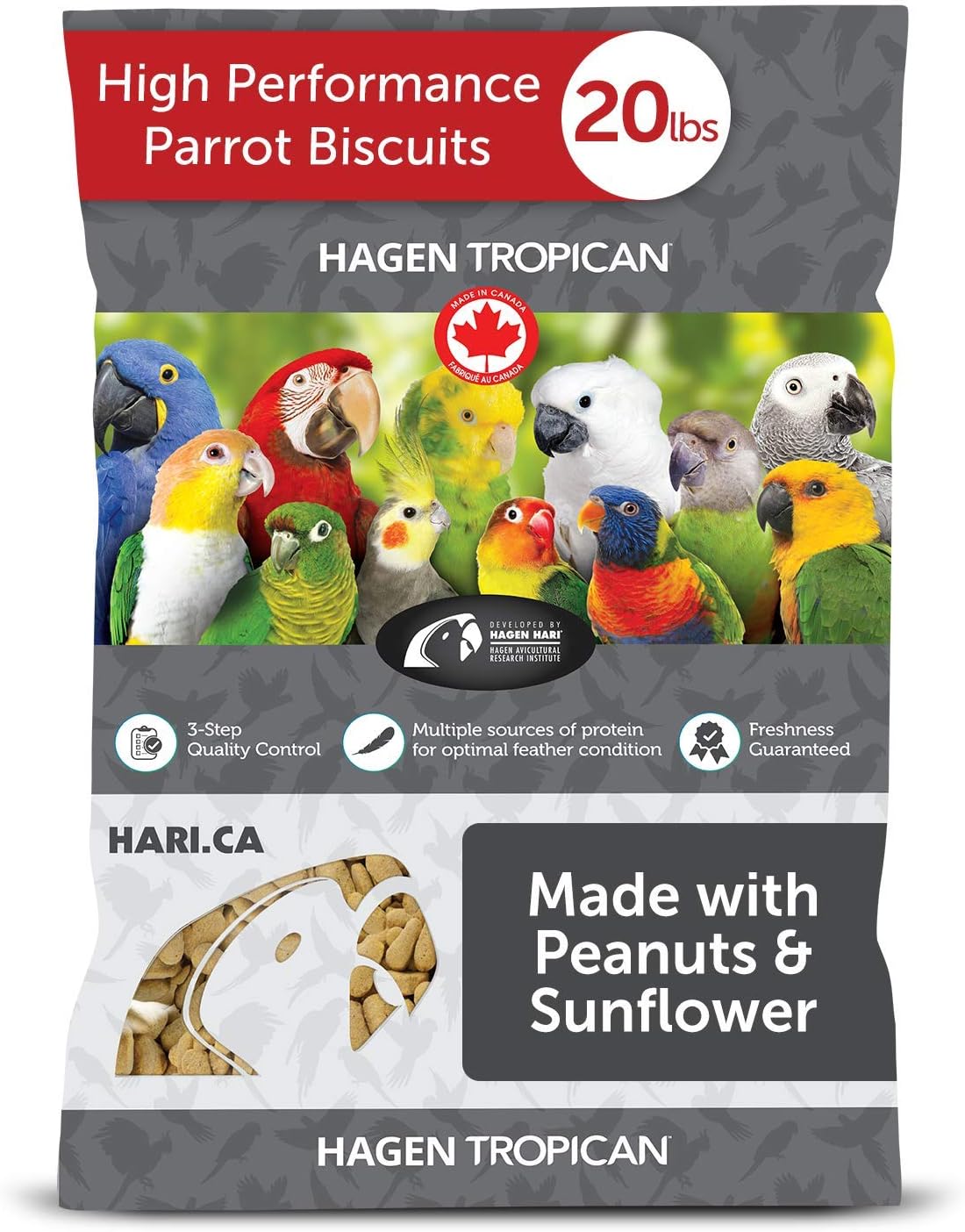 Hari Tropican Parrot High Performance Biscuit, 9.07 kg