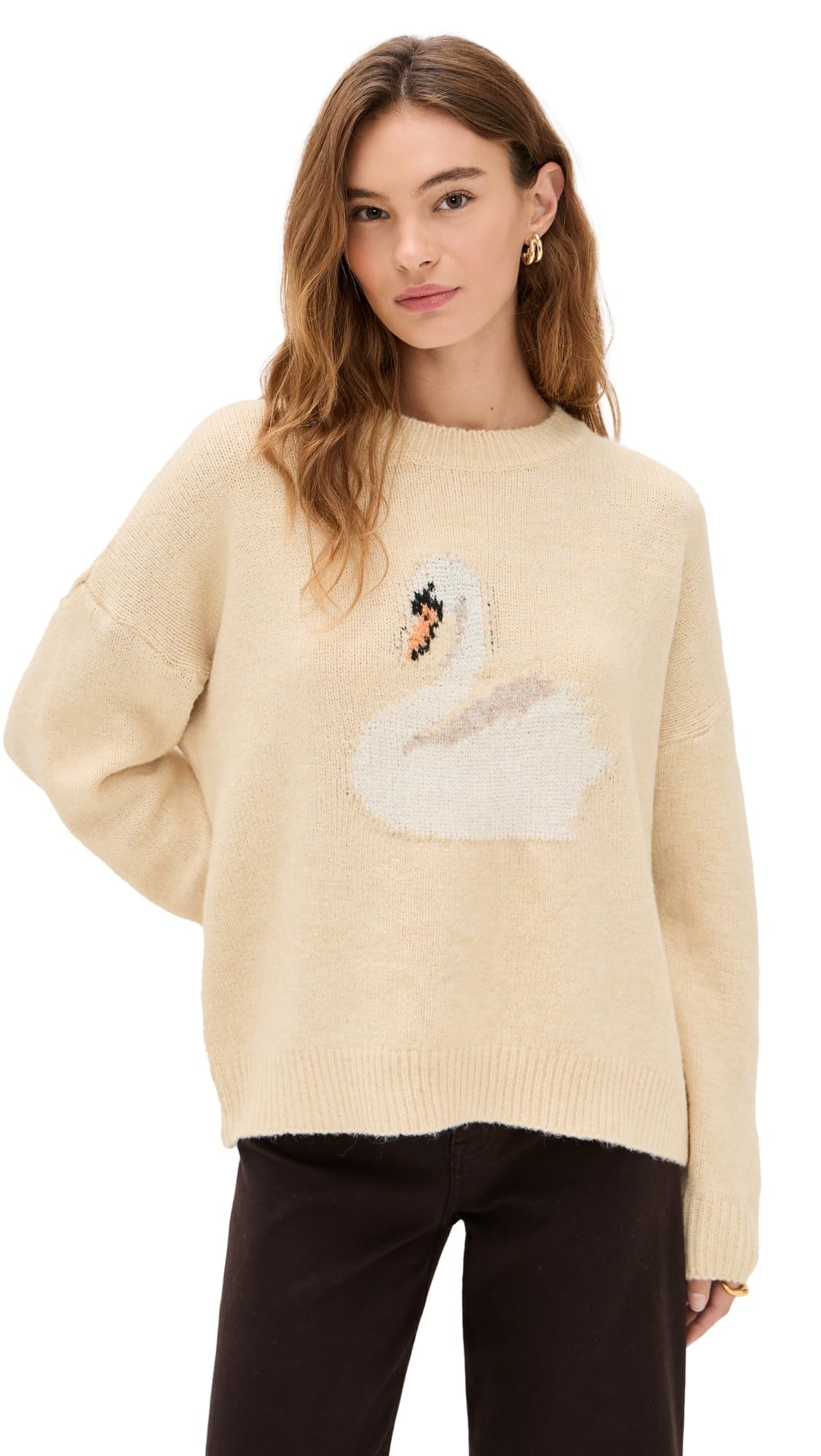 Bailey Rose Womens Swan Sweater
