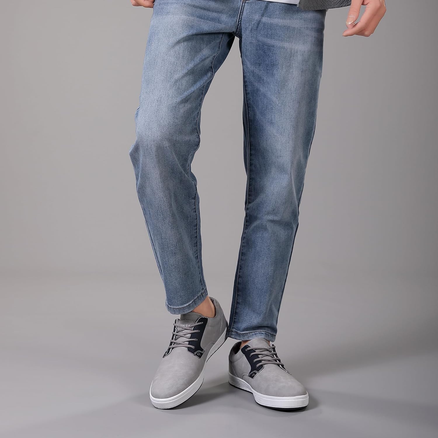 Mens Casual Oxfords Fashion Sneakers Soft Comfortable Lace-Up Dress Shoes - Image 7