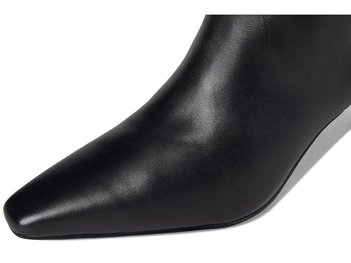 Stivaletti Sam Edelman Saige Donna - Pelle Nera, Tacco 7 Cm, Dettaglio Tallone Architettonico, Taglia 39 EU