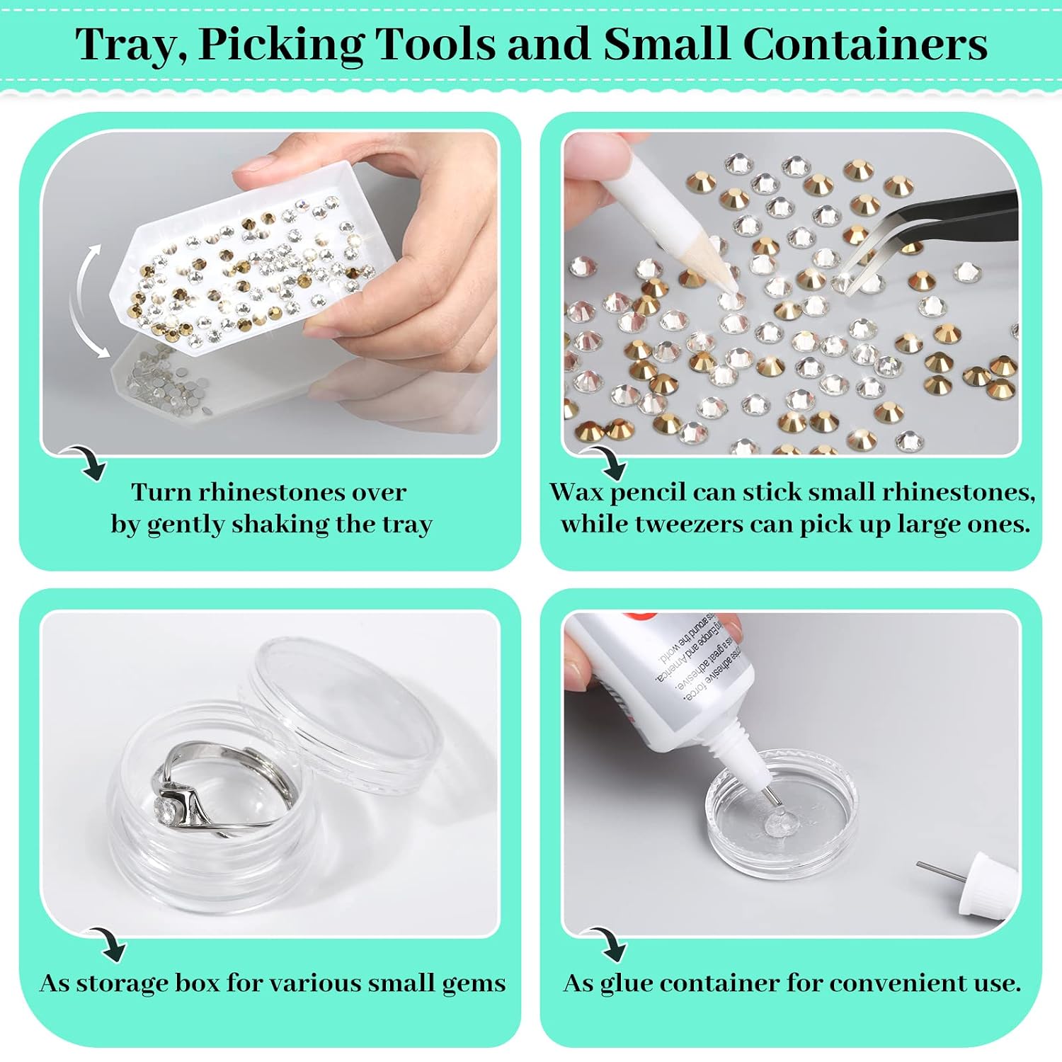 B7000 Glue Clear with Precision Tip, B-7000 Jewelry Bead Glue Adhesive Medium Viscosity with Art Dotting Stylus Pens Rhinestone Applicator Kit for Clothes Fabric Nail Crafts DIY (3 PCS, 25 ML/ 0.9 oz)
