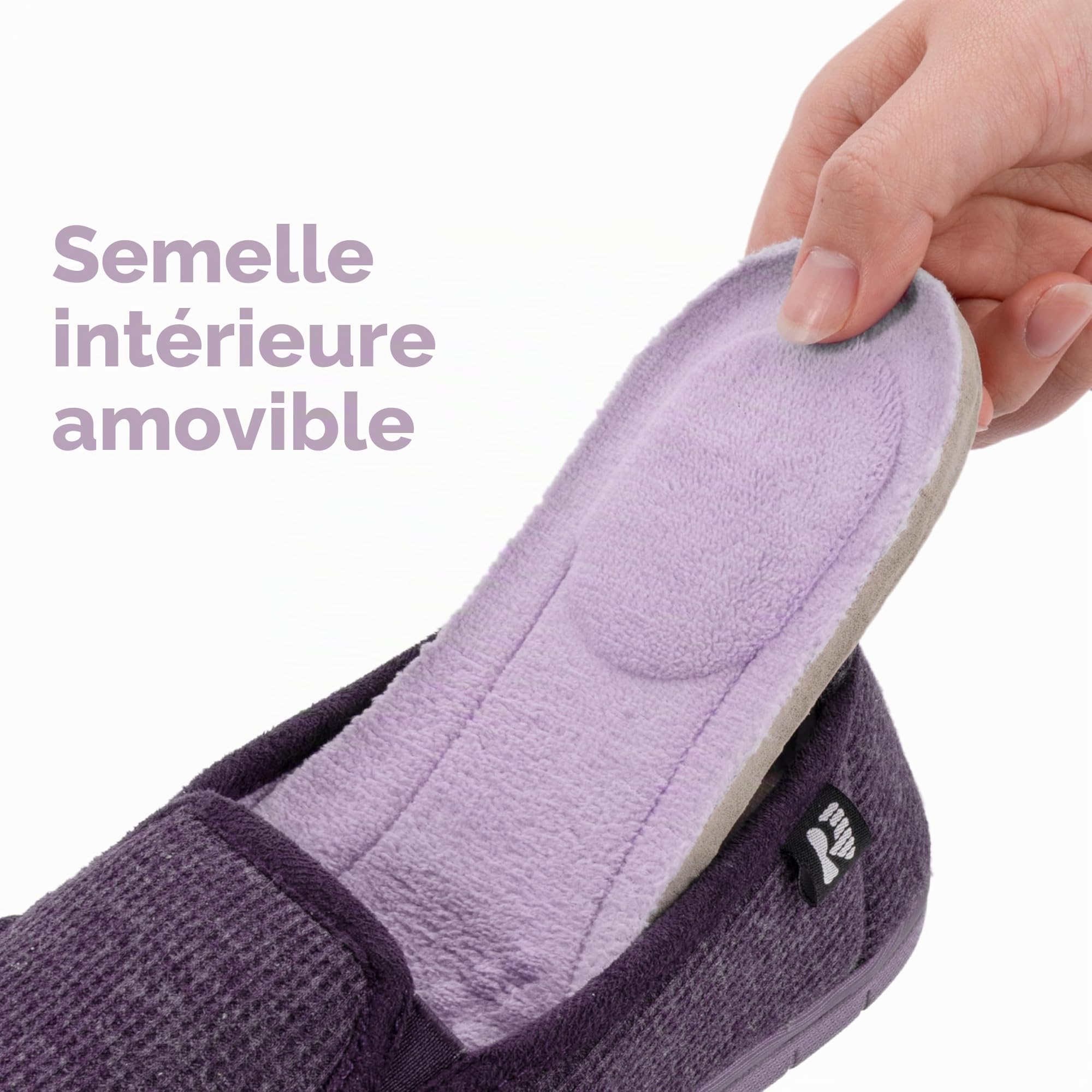 RockDove Chausson à Capuche Bicolore pour Femme avec Semelle Intérieure Amovible