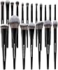 Set de Brochas de Maquillaje Etiquetadas Bueart Design 19 Piezas de Grado Profesional, Brochas para Base, Polvo, Contorno, Corrector, Sombras, Rubor y Delineador, Cerdas Sintéticas Premium, Veganas y Libres de Crueldad 1