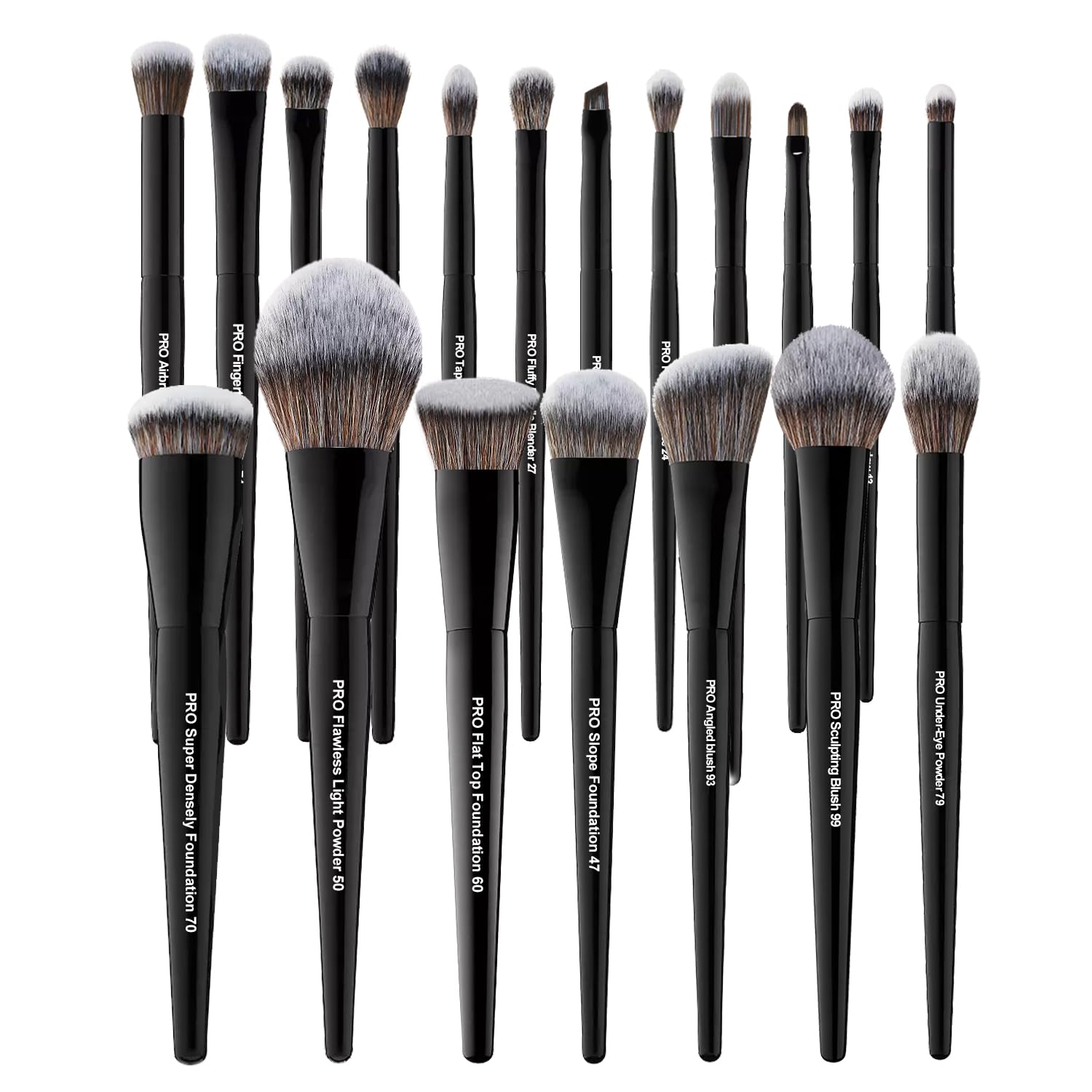 Bueart Design 19Pcs Professional Grade Labeled Makeup Brushes Set, Large Foundation Powder Contour Concealer eyeshadow Blush EyeLiner Make up Brushes,Premium Synthetic hair,Vegan Cruelty-free Bueart Design 19Pcs Professional Grade Labeled Makeup Brushes Set, Large Foundation Powder Contour Concealer eyeshadow Blush EyeLiner Make up Brushes,Premium Synthetic hair,Vegan Cruelty-free