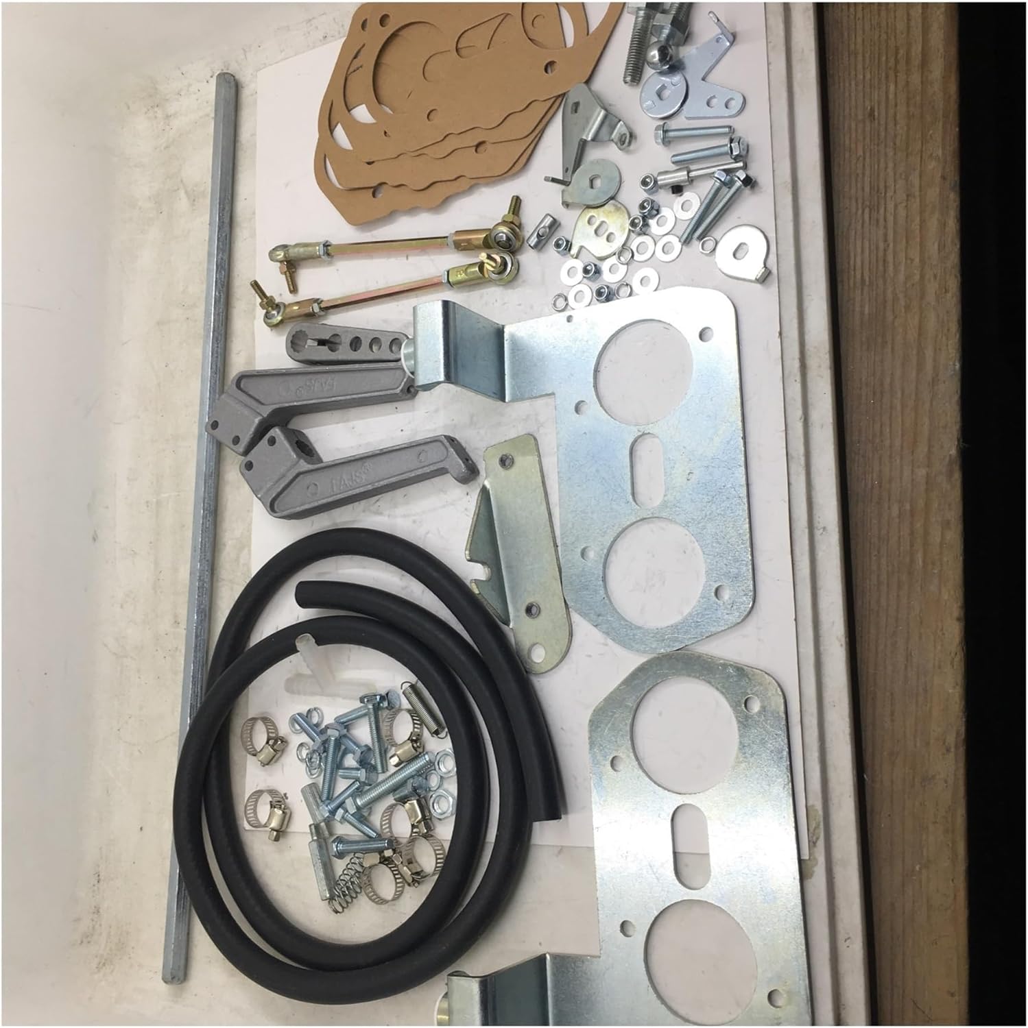 YAEGER for SherryBerg for FAJS Carburetor carb Linkage Hex Bar Linkage Fits for VW for Bug for Dual for Weber 40-44 IDF Carbs # CPR129293-BU for EMPI