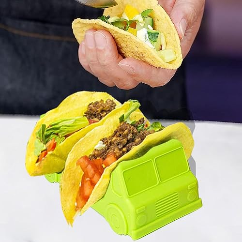 Miniatura 4 de Soporte para tacos para camiones (paquete de 4)  Divertida fiesta de martes de tacos para niños y adultos  Regalo perfecto de cumpleaños, Navidad y