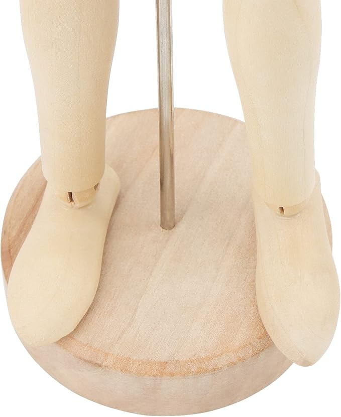 ZEONHEI 4 Pack Maniquí de Madera Articulado 12 Pulgadas para Dibujo miniatura 6