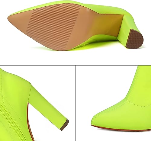 Miniatura 3 de Thigh High Boots for Women Chunky High Heel Over The Knee Boots Stretch Pointed Toe GO GO Knee High Boot