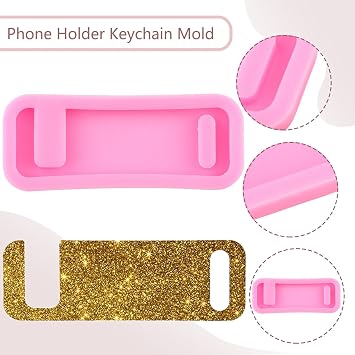 Portable Phone Stand Resin Molds Silicone Phone Stand Mold Mobile Phone Holder Mold for DIY Craft Cell Phone Bracket Epoxy Making Decoration Craft