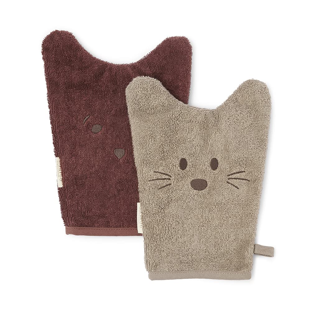 Nuuroo Agnes Face Cloth 2-pack - Cider/Mahogany