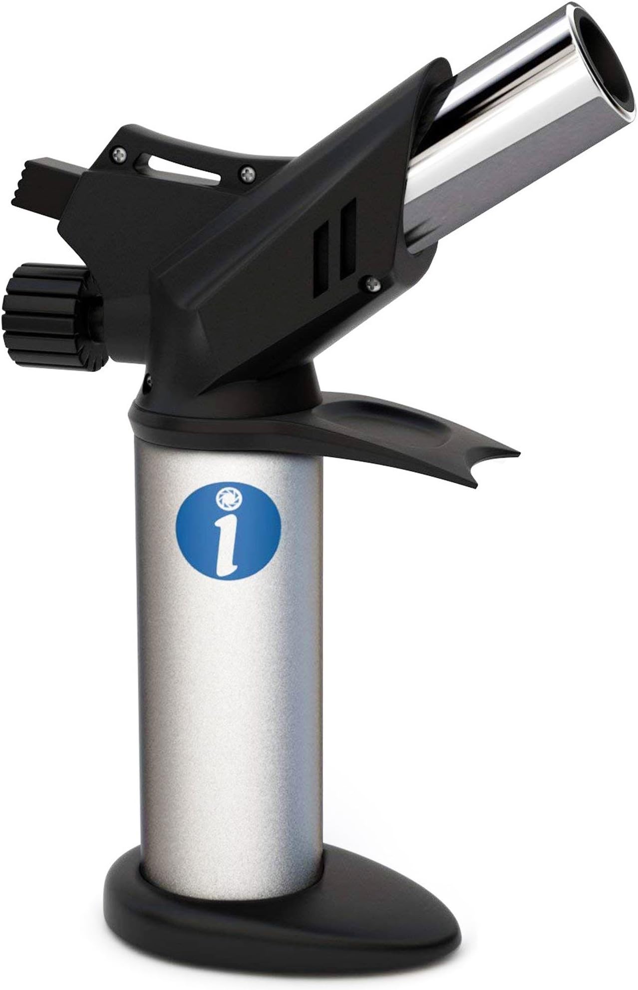 Culinary Torch Lighter for Creme Brulee, Sous Vide, Searing - Professional Food Cooking Torch for Chef and Home Kitchens - Handheld Butane Blow Torch for Art and Crafts by Ingeniosity Products