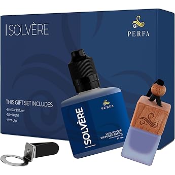 perfa sauvage car air freshener luxurious fragrance with odor elimination wood diffuser with 38 ml 6 months shelf life brown