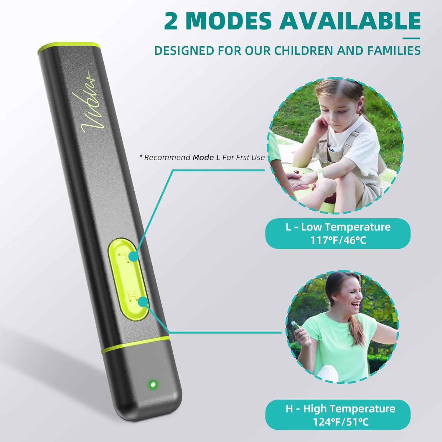 Vibis Insect Bite and Sting Relief, Rechargeable Bug Bite Itch Relief Thing for Mosquito Bites, Chemical-Free Insect Bite Healer, Fast Symptom Relief from Itching and Swelling - Grey