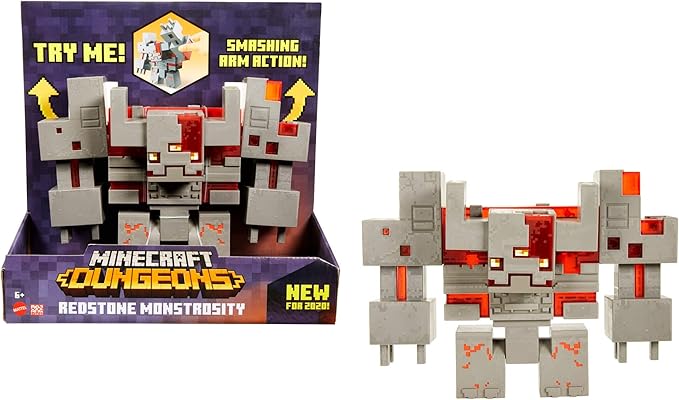 Amazon マインクラフト Minecraft ダンジョンズ レッドストーン モンストロシティ フィギュア Gvv13 フィギュア ドール 通販