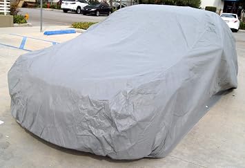 7-Layer Car Covers All Weather Waterproof | Heavy Duty Car Cover for Automobiles & Car | Premium Quality Full Exterior Indoor & Outdoor Rain Cover | Made for Size 159.8" x 65.0"