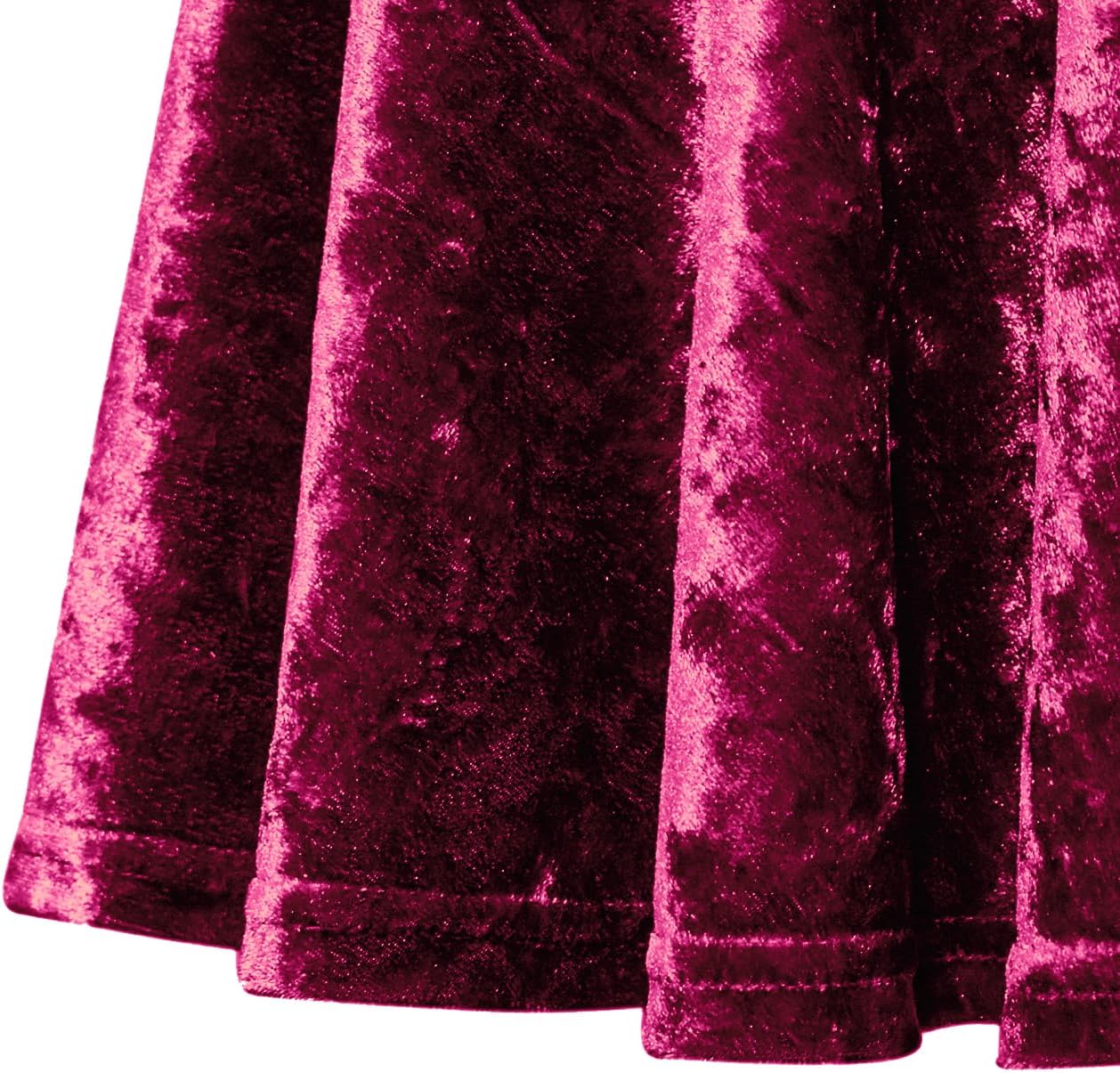 Women’s Versatile A-line Crushed Velvet Mini Skirt - Image 5