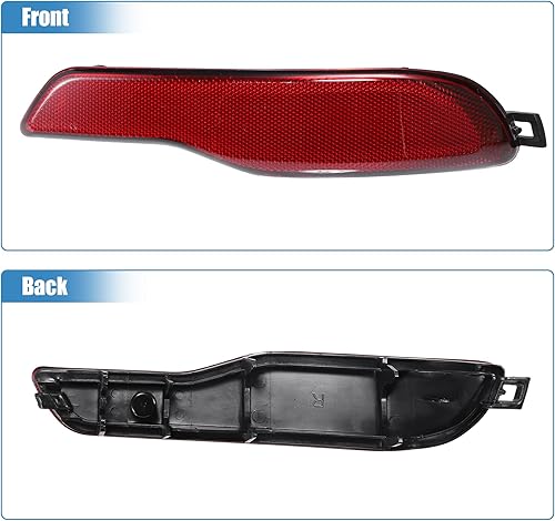 Miniatura 6 de uxcell Reflector de parachoques trasero del coche derecha para Jeep Cherokee 2014 2015 2016 2017 2018 No.68105144AC