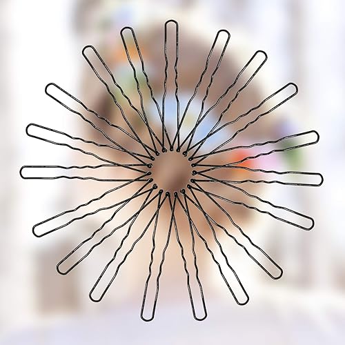 Miniatura 7 de sevensun - 100 horquillas para el cabello en forma de U, con caja de almacenamiento, (2.4 pulgadas), color negro