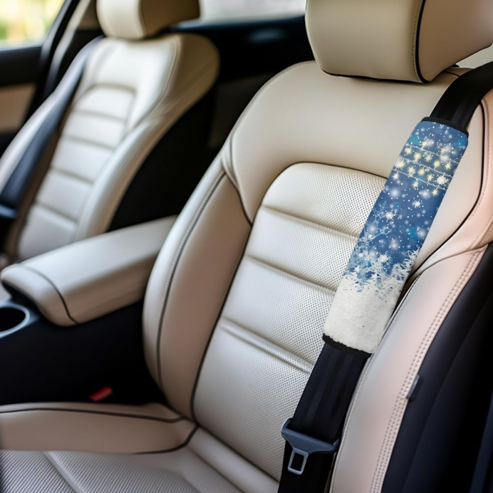 Protector Cinturon Coche Funda Almohadilla Cinturon Coche 21.6x29.7cm/4 Pcs