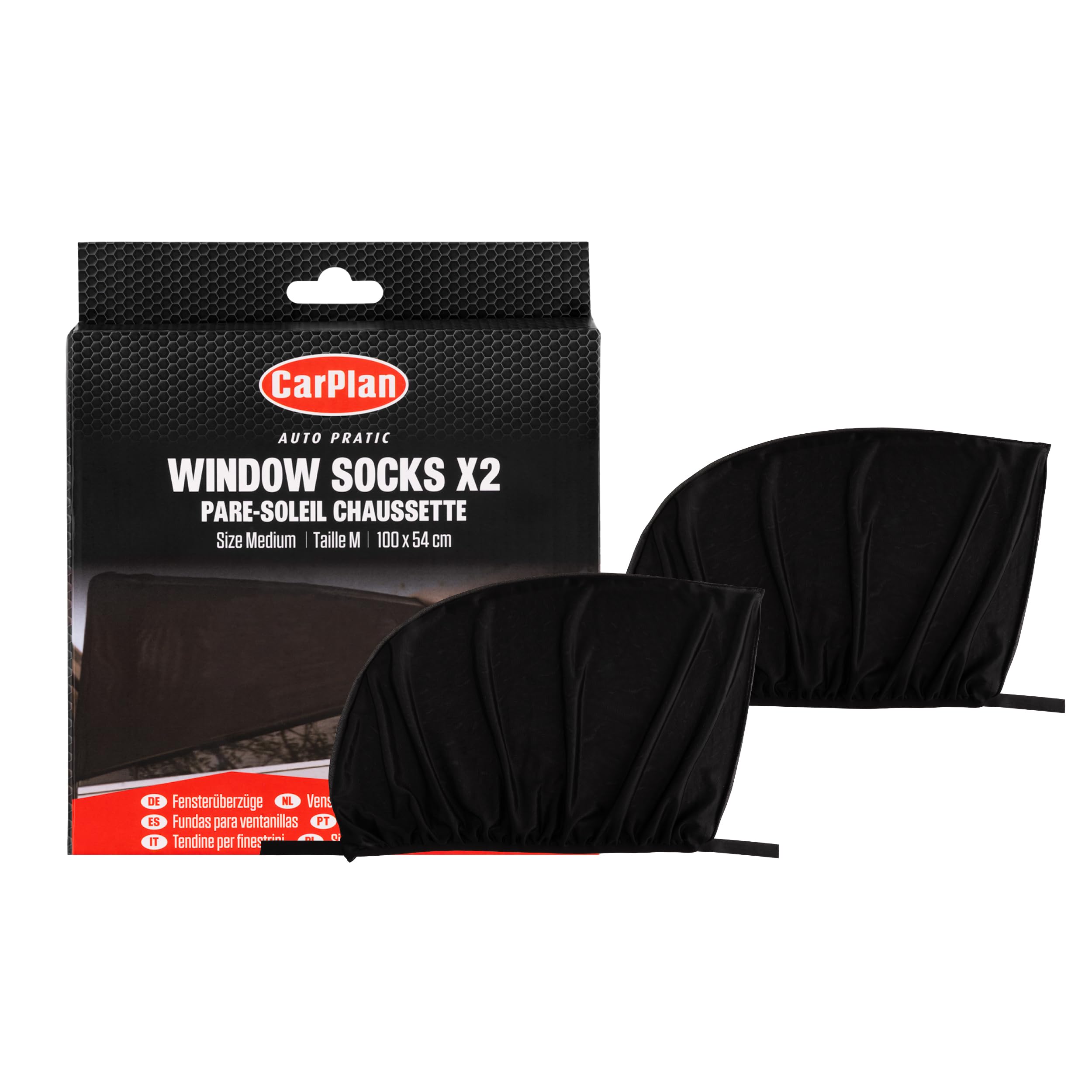 Carplan Auto Pratic Window Socks Medium (Pack Of 2) Caa107 5010373252789