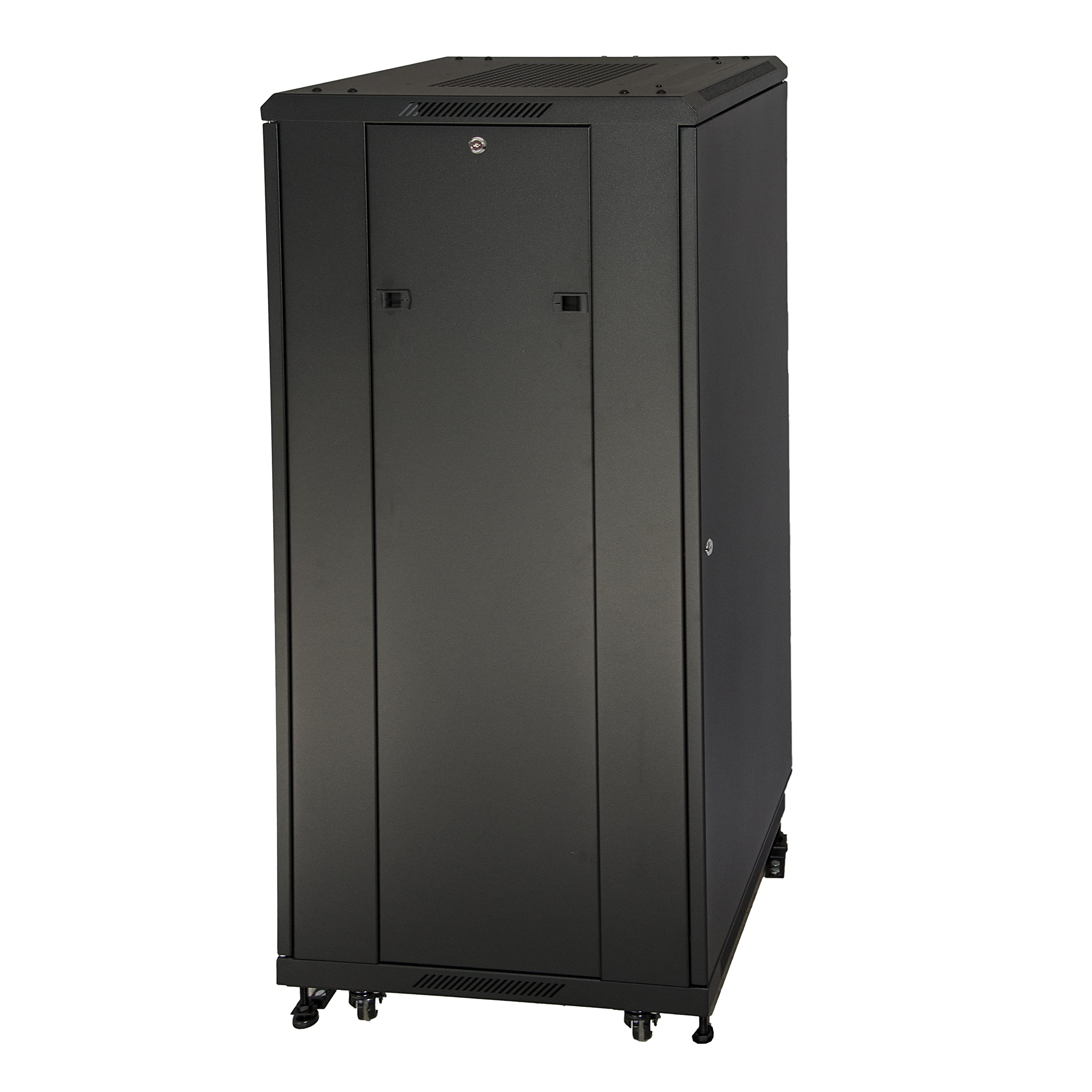 LINK LK1927U66N - Armadio Rack 19" 27U – 1388x600x600 mm, Nero, Porta in Vetro, per Server, Switch e Apparecchiature IT