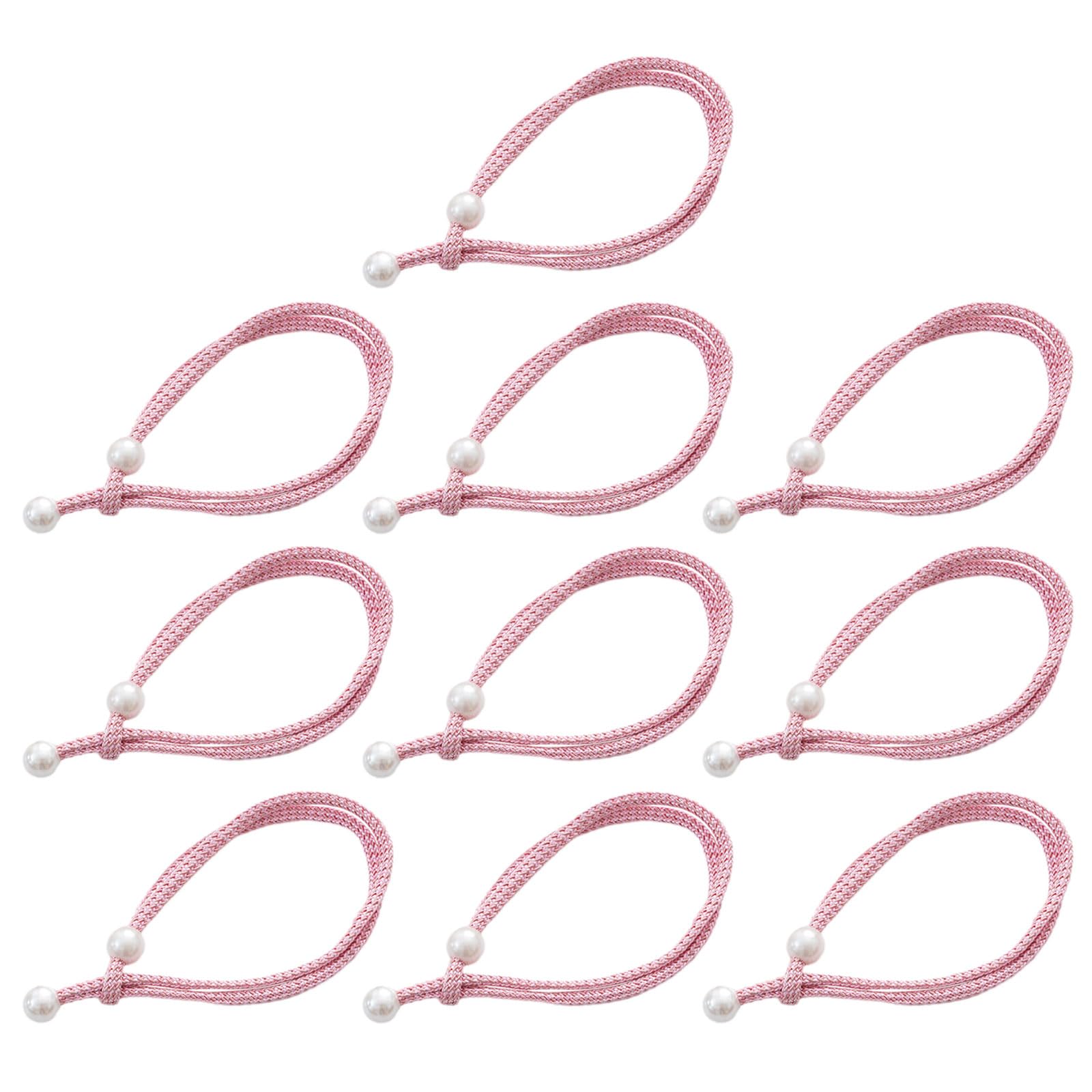 Elnwnnkc B 10Pcs Curtain Straps Creative Pearl Curtain Eeds Tiebacks Simple Decorative Uckles Door Tiebacks