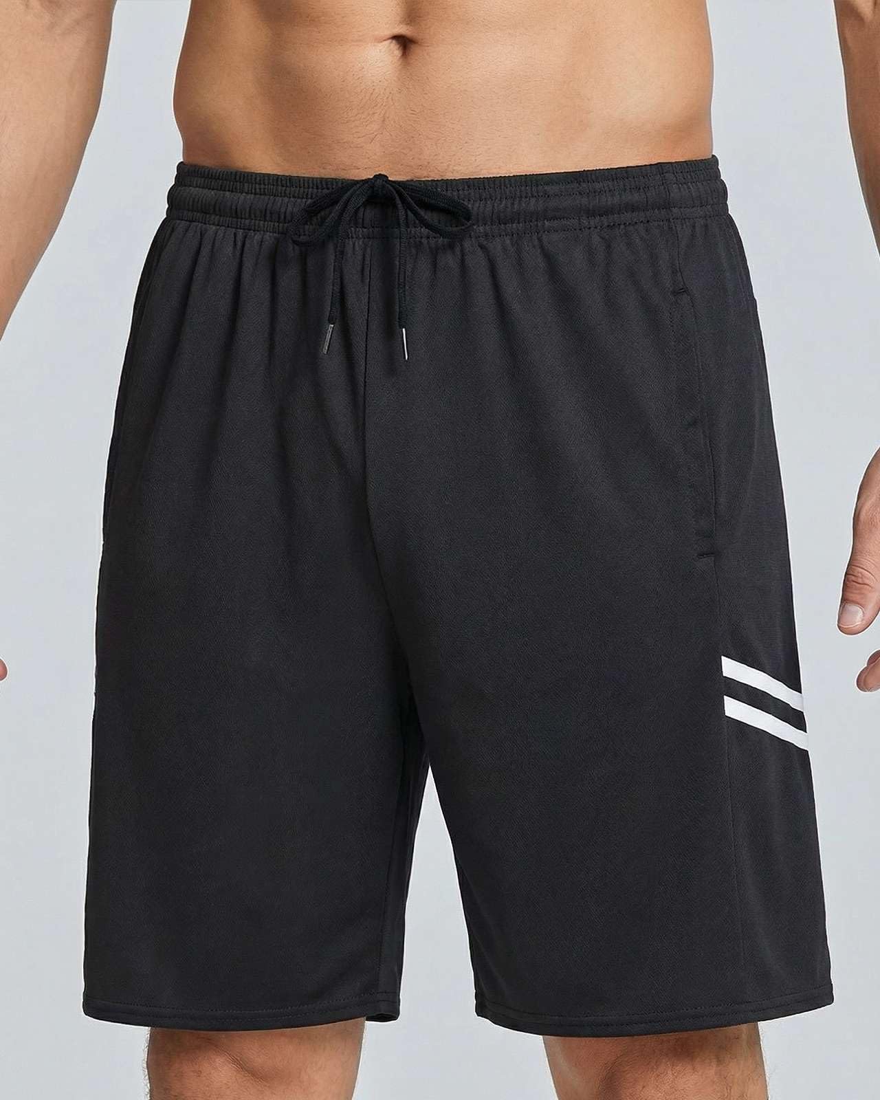 Real Essentials Short de Sport - Shorts de Tennis - Short athlétique - Homme