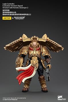JoyToy Warhammer 40K Legio Custodes Custodian Venatari Squad with Kinetic Destroyer 2 1:18 Scale Action Figure
