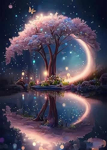 Miniatura 75 de KINPLUB Kits de pintura de diamantes de playa en forma de corazón para adultos, kits de arte de diamantes de puesta de sol 5D para principiantes