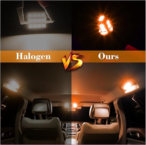 Miniatura 3 de Juego de 24 bombillas LED para interior de automóvil, 194 T10 DE3175 578, 1.220 in, 1.654 in, luces de repuesto interiores para mapa, placa de