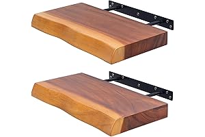 Live Edge Floating Shelves: Elevate Your Decor with Rustic Elegance
