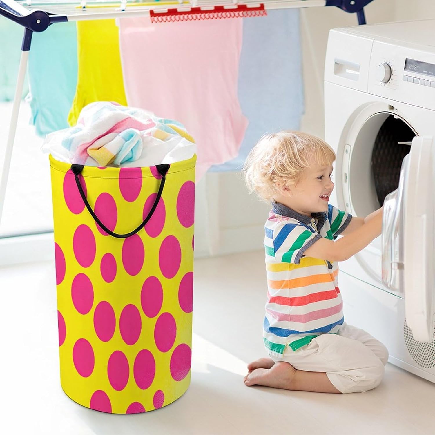 Dirty Clothes Basket Extra Large 110l Open Top Laundry Hamper With Portable Carry Handles, Foldable Waterproof Clothes Basket Spacious Laundry Bag For Bedroom Bathroom Laundry Room Dorm