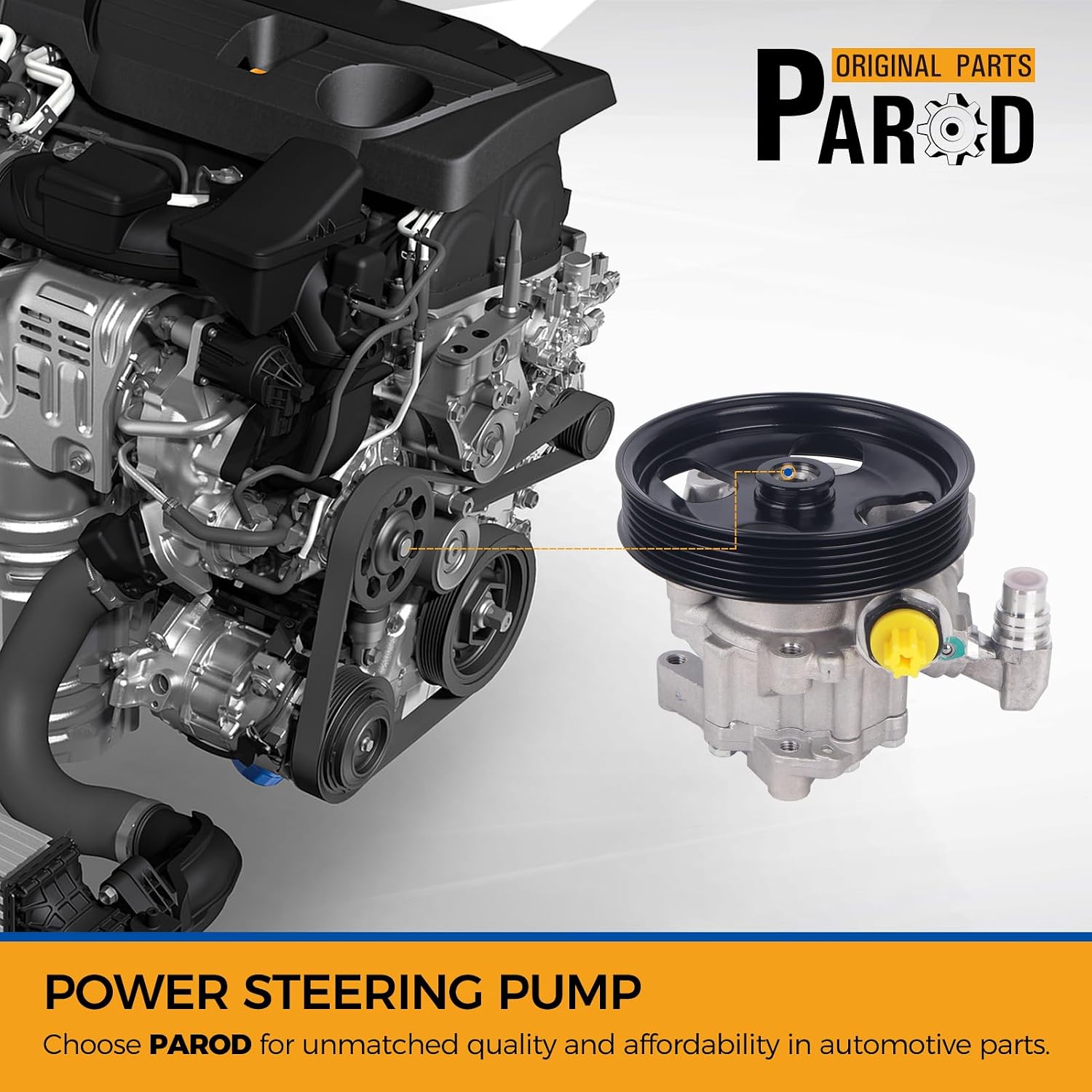 PAROD Power Steering Pump Fit for 2009-2010 Mercedes-Benz CL550, 2007-2011 CLS550, 2007-2009 E350, 2008-2009 E550, 2007-2008 GL450, 2009-2012 GL450, 2008-2012 GL550, 2006-2009 ML350,Replace#54662201