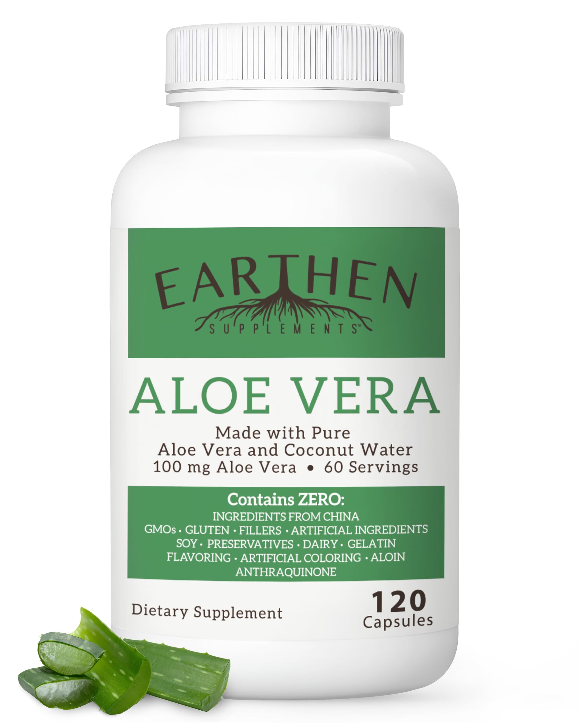 Aloe Vera Supplement | Equivalent to 20,000mg | Made with Organic Ingredients | RAW All Natural | Non-GMO