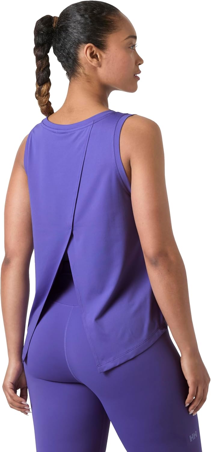 Helly-Hansen Tech Split Back Tank - Women's Lightweight Performance Shirt for Running, Yoga & Outdoor Activities, Quick Dry